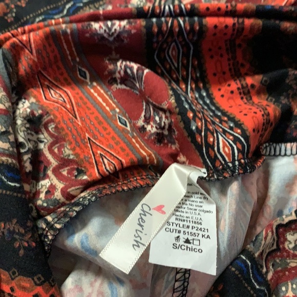 ❌DONATED❌Cherish Black Orange Multi-color High Waisted Buttery Soft Leggings - Picture 8 of 13